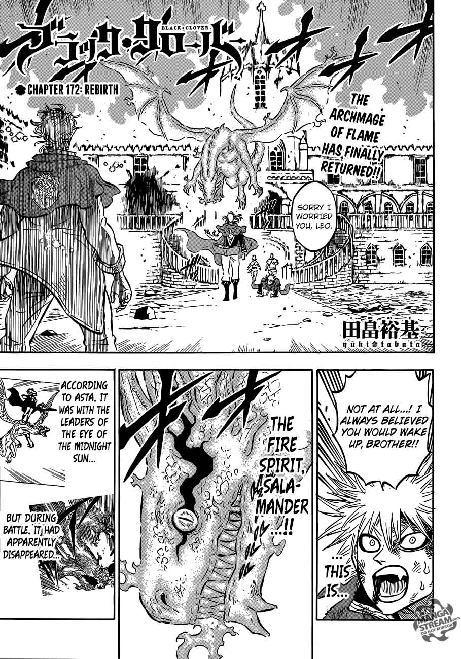 Black Clover Chapter 172 page 1 - Chapter 172: Rebirth