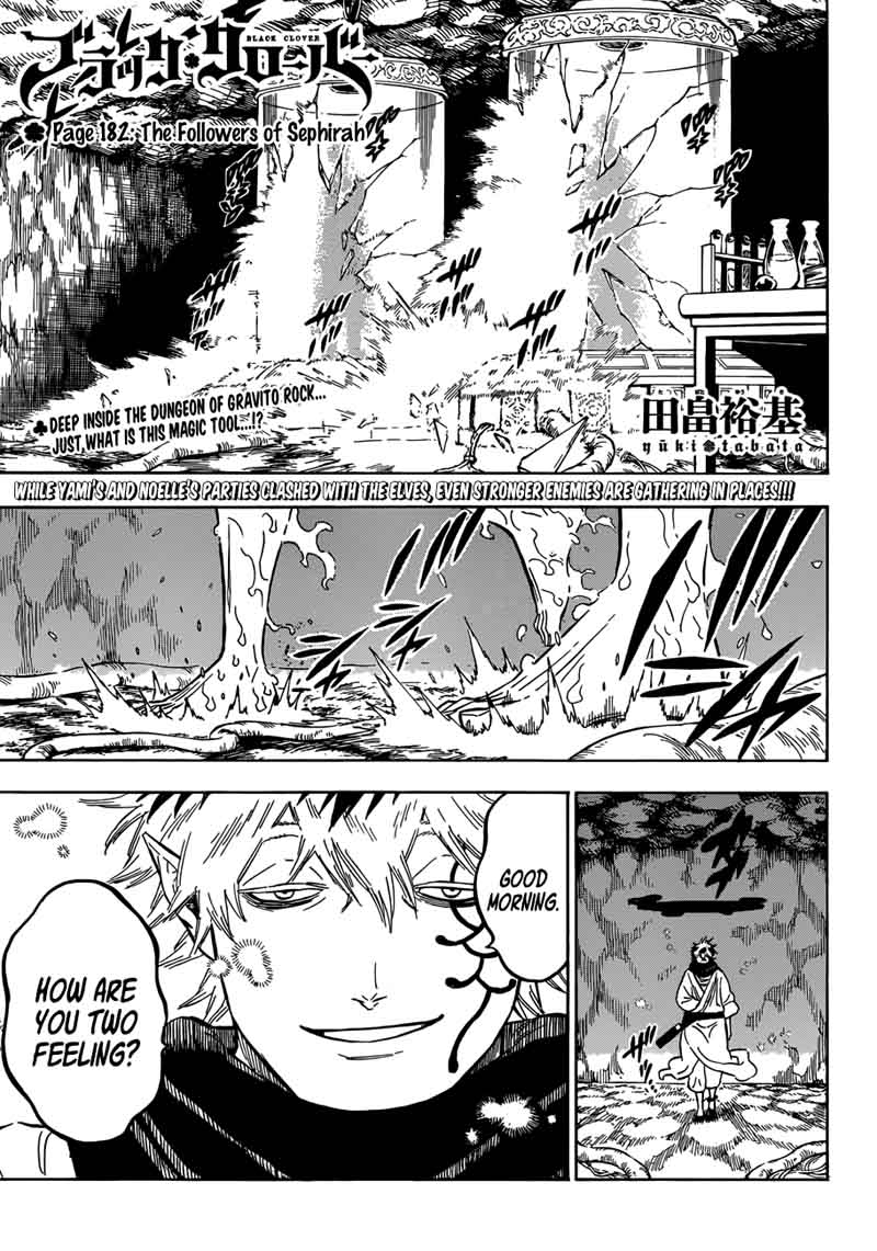 Black Clover Chapter 182 page 1 - Chapter 182: The Apostles of Sephirah