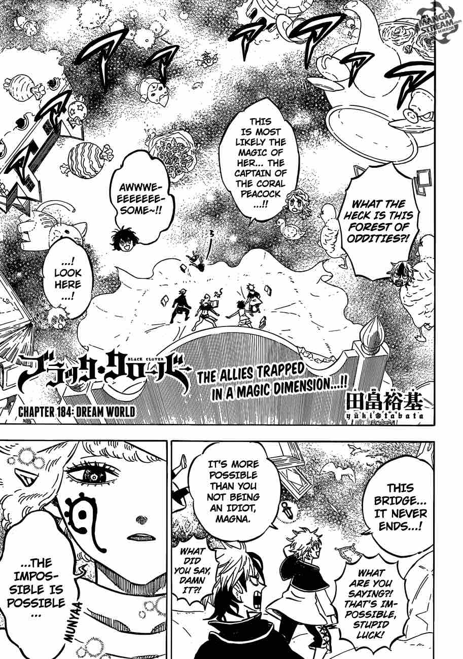Black Clover Chapter 184 page 1 - Chapter 184: Dream World