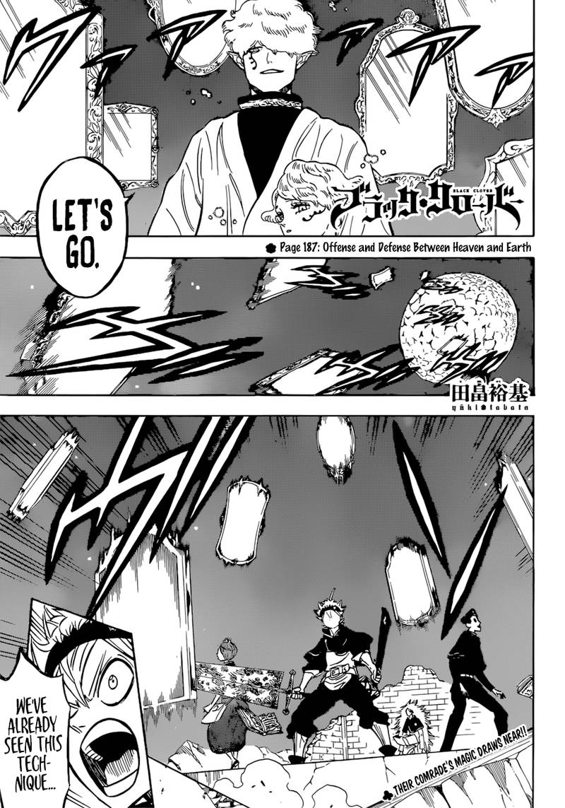 Black Clover Chapter 187 page 1 - Chapter 187: Battle in the Space Between Heaven and Earth