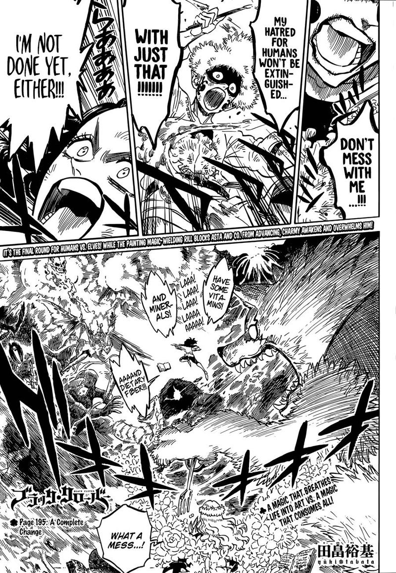 Black Clover Chapter 195 page 1 - Chapter 195: A Complete Change