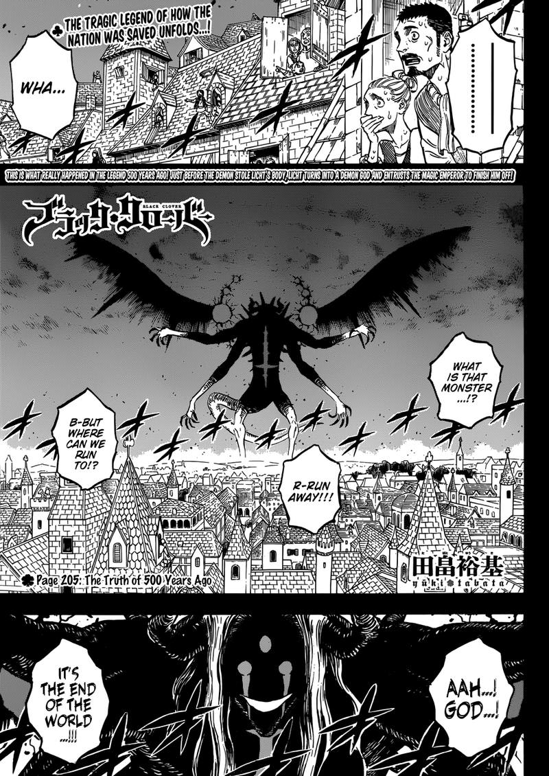 Black Clover Chapter 205 page 1 - Chapter 205: The Truth of 500 Years