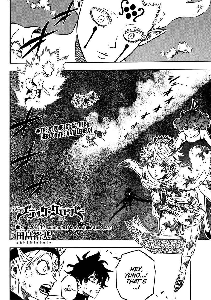 Black Clover Chapter 206 page 2 - Chapter 206: A Reunion Across Time and Space