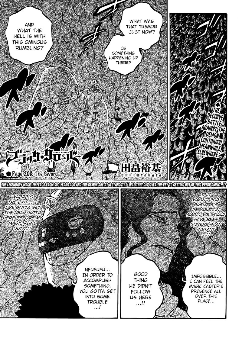 Black Clover Chapter 208 page 1 - Chapter 208: Swords