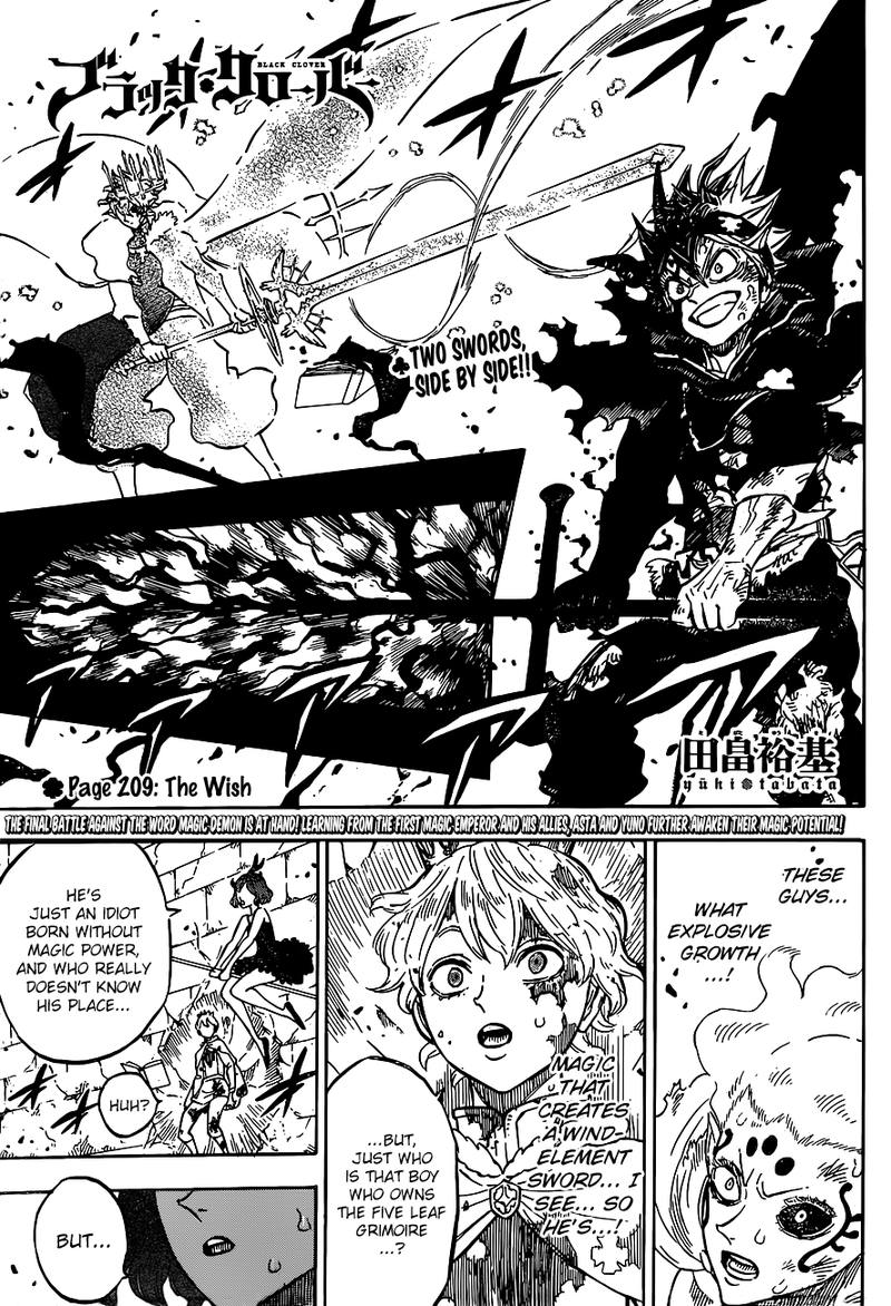 Black Clover Chapter 209 page 1 - Chapter 209: Wish