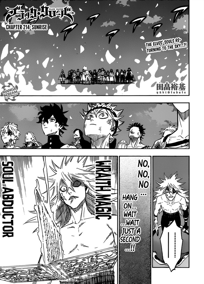 Black Clover Chapter 214 page 1 - Chapter 214: Dawn