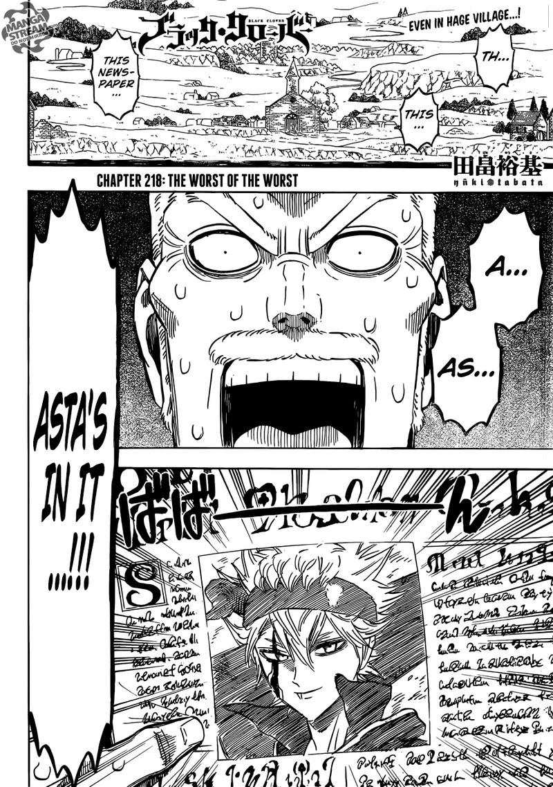 Black Clover Chapter 218 page 2 - Chapter 218: The Worst of the Worst