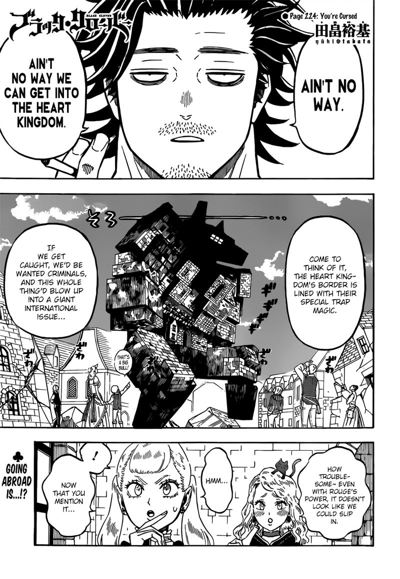Black Clover Chapter 224 page 1 - Chapter 224: You Are Cursed