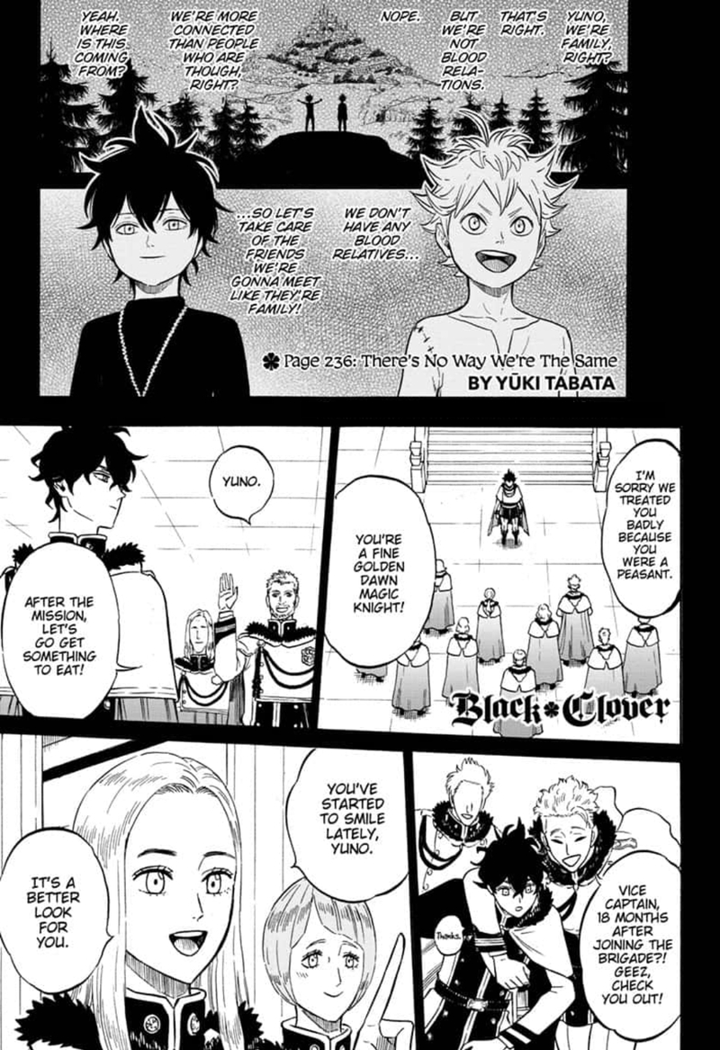 Black Clover Chapter 236 page 1 - Chapter 236: There's No Way We're the Same