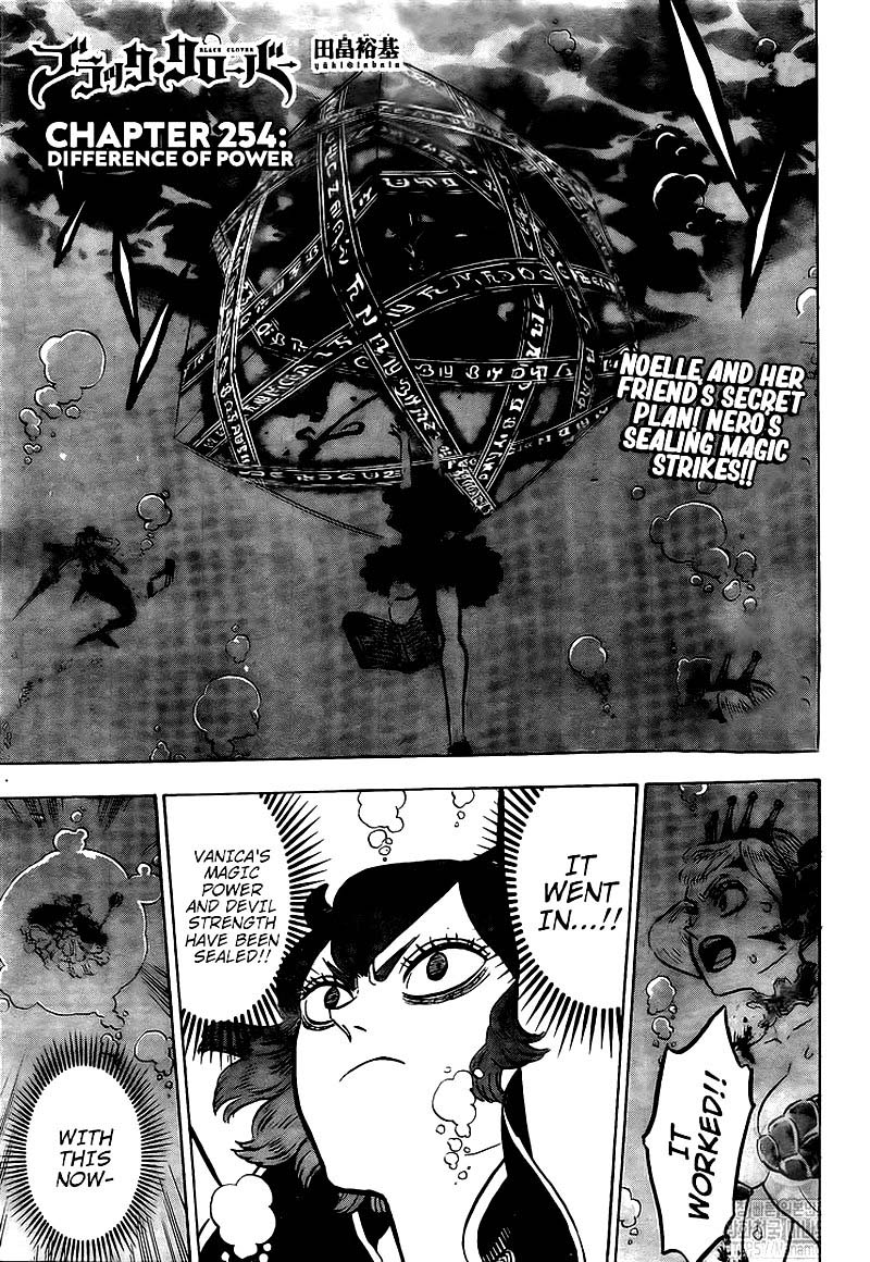 Black Clover Chapter 254 page 1 - Chapter 254: Power Differential