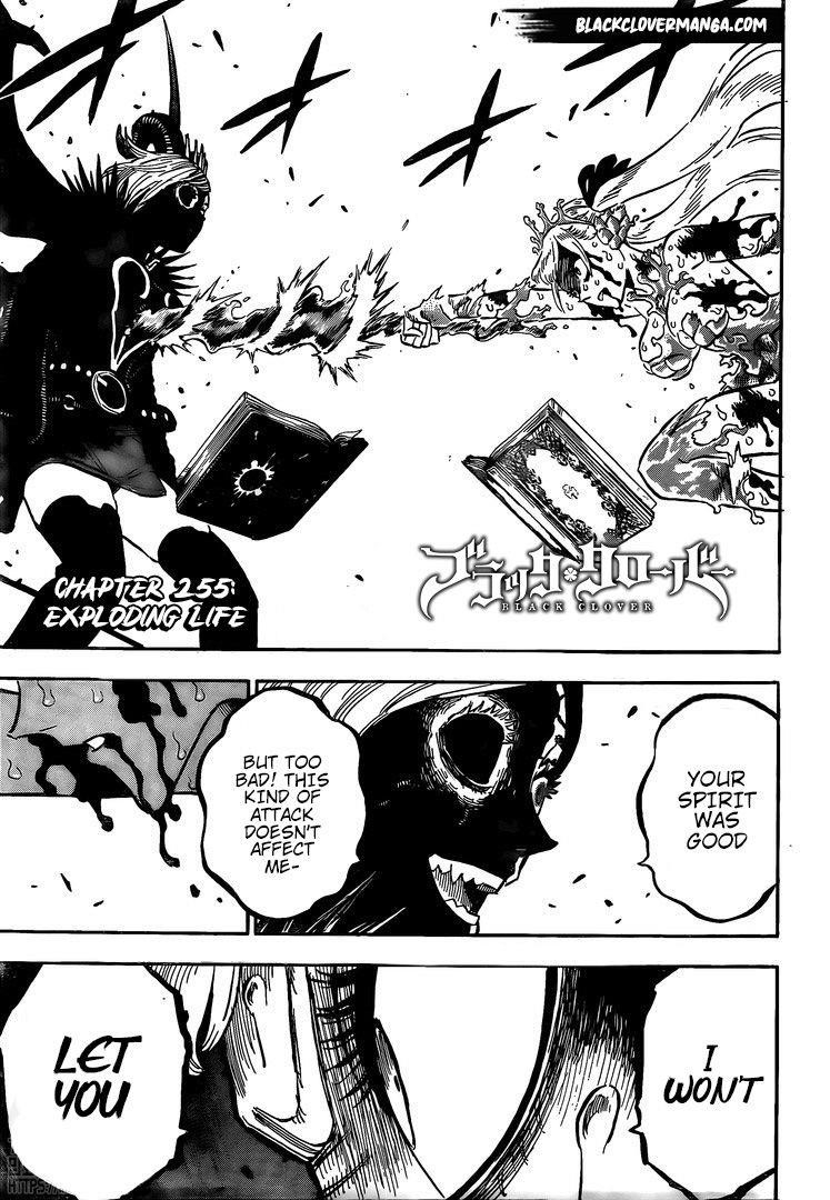 Black Clover Chapter 255 page 1 - Chapter 255: Exploding Life