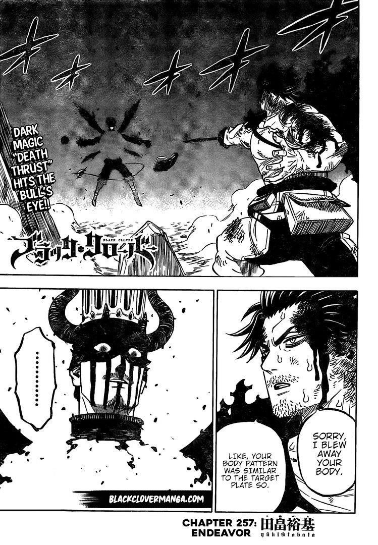 Black Clover Chapter 257 page 1 - Chapter 257: Rise to Action