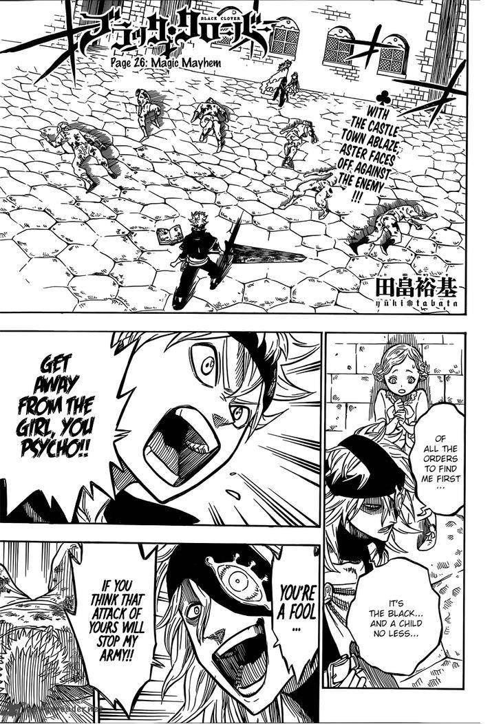 Black Clover Chapter 26 page 1 - Chapter 26: Magic Wild Dance