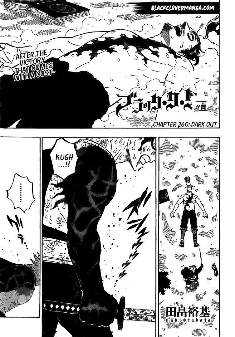 Black Clover Chapter 260 page 1 - Chapter 260: Dark Out