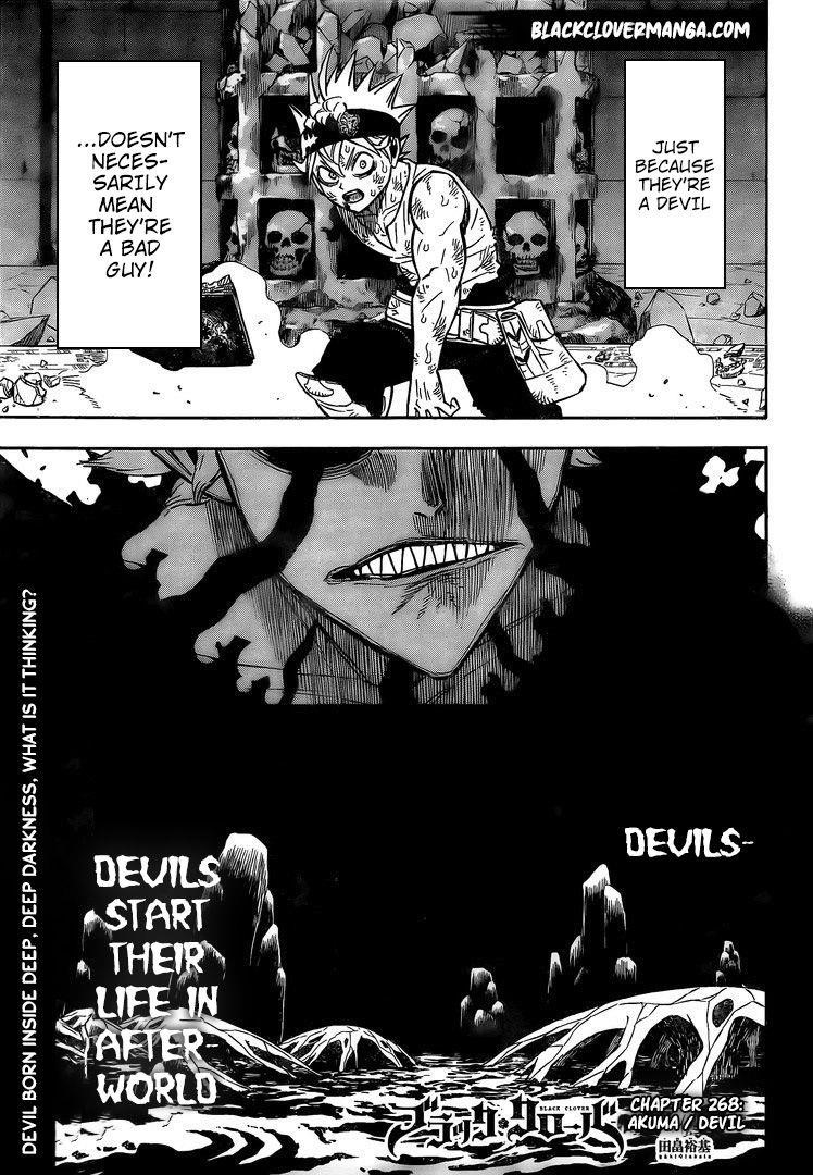 Black Clover Chapter 268 page 1 - Chapter 268: Devil