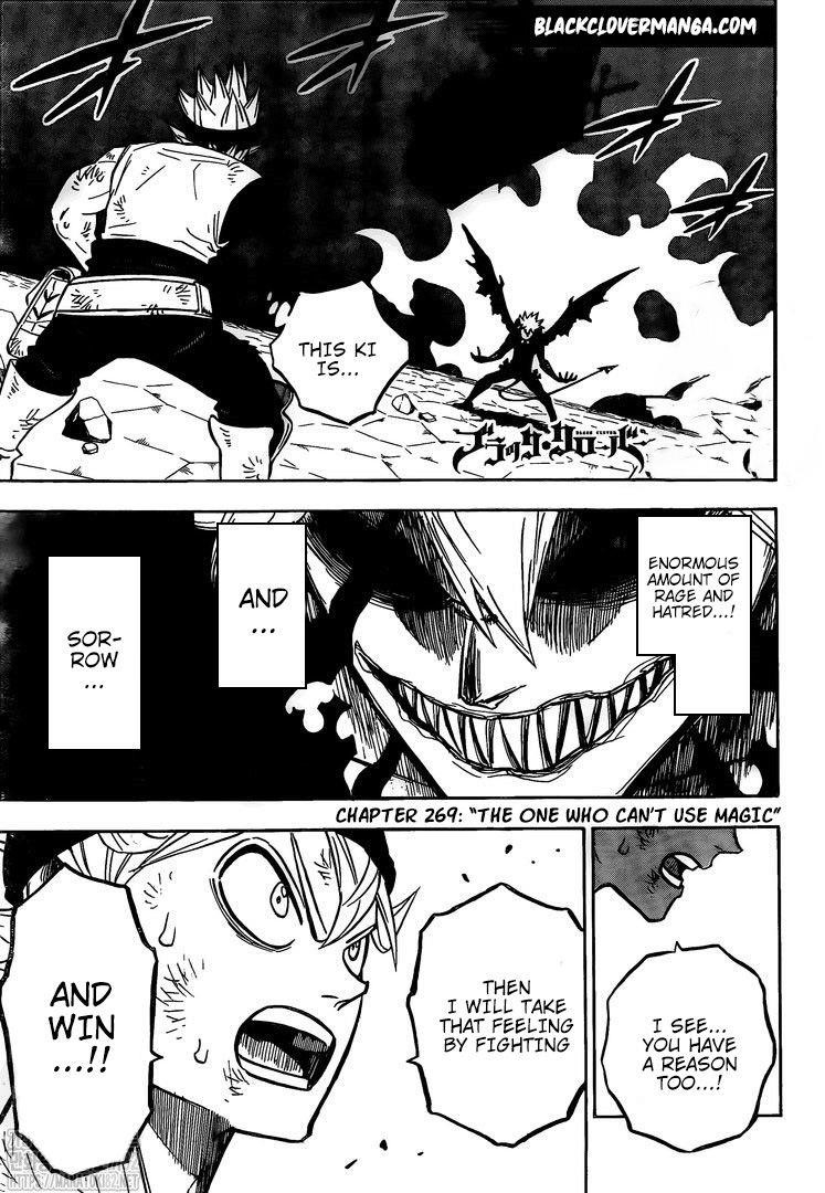 Black Clover Chapter 269 page 1 - Chapter 269: The One Who Can't Use Magic