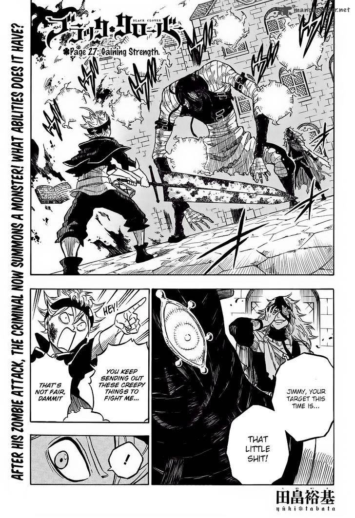 Black Clover Chapter 27 page 1 - Chapter 27: We Can Get Stronger