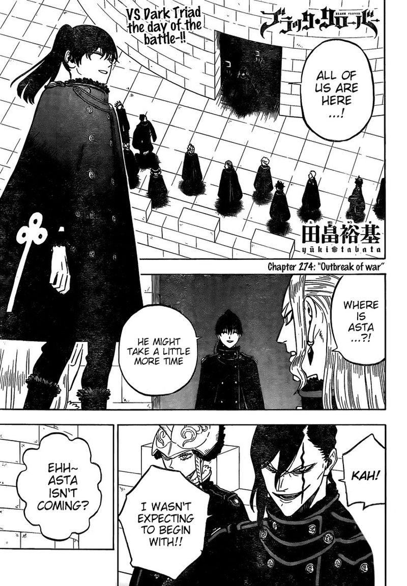 Black Clover Chapter 274 page 1 - Chapter 274: The Battle Begins