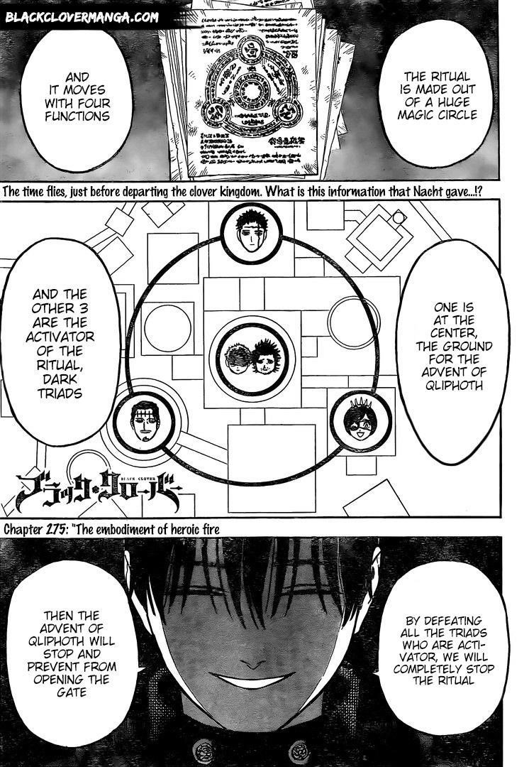 Black Clover Chapter 275 page 1 - Chapter 275: Hellfire Incarnate
