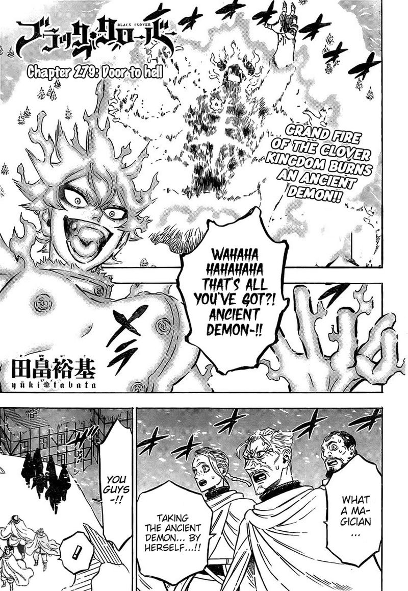Black Clover Chapter 279 page 1 - Chapter 279: The Door to Hell