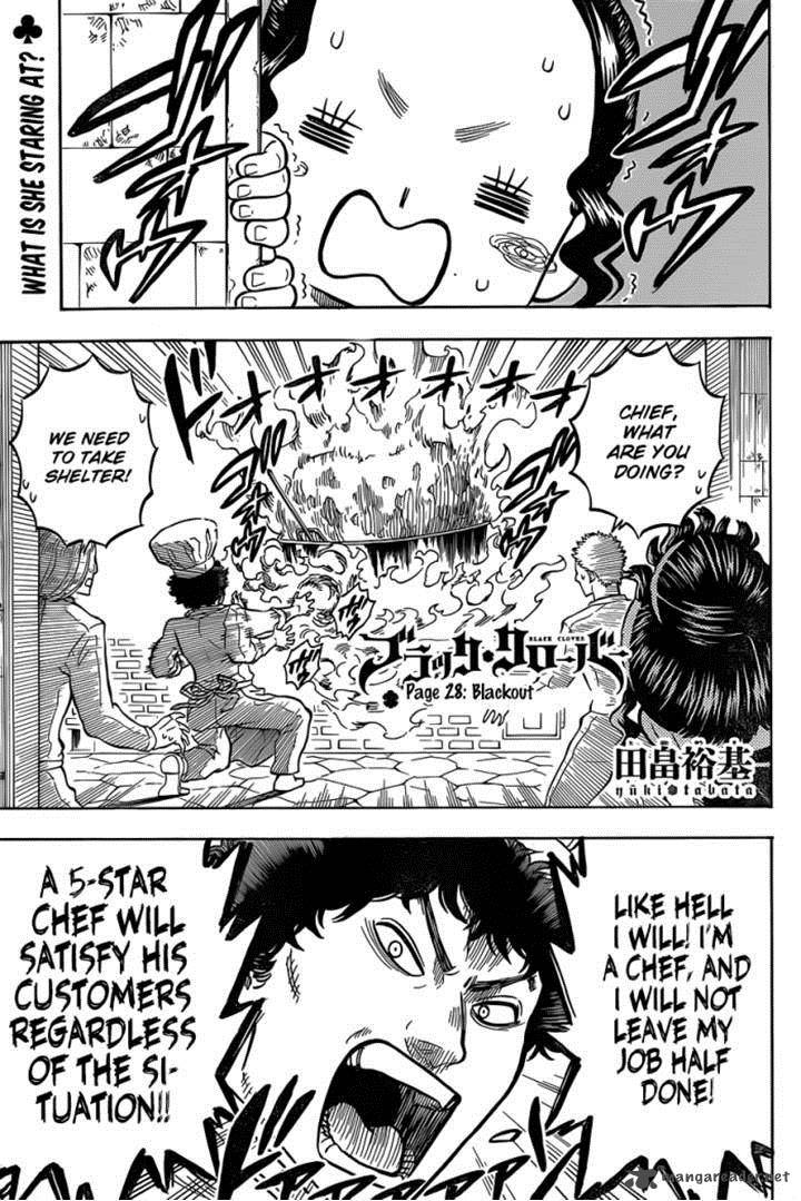 Black Clover Chapter 28 page 1 - Chapter 28: Blackout