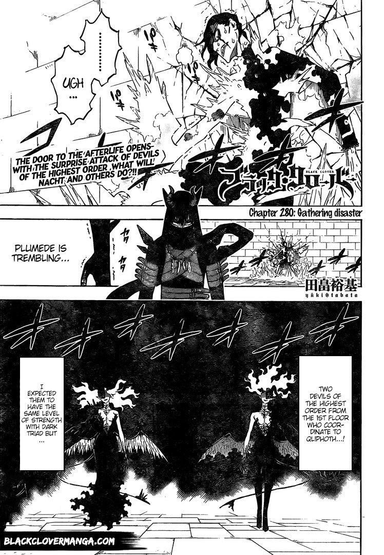 Black Clover Chapter 280 page 1 - Chapter 280: Surging Disaster