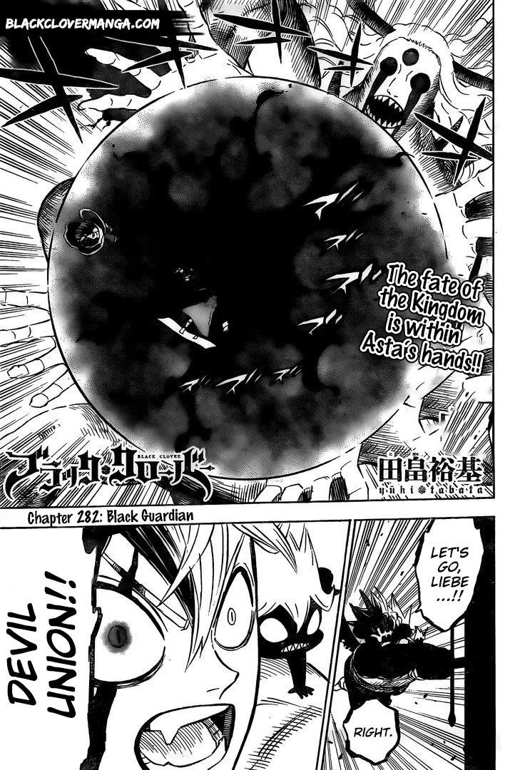 Black Clover Chapter 282 page 1 - Chapter 282: Black Guardian