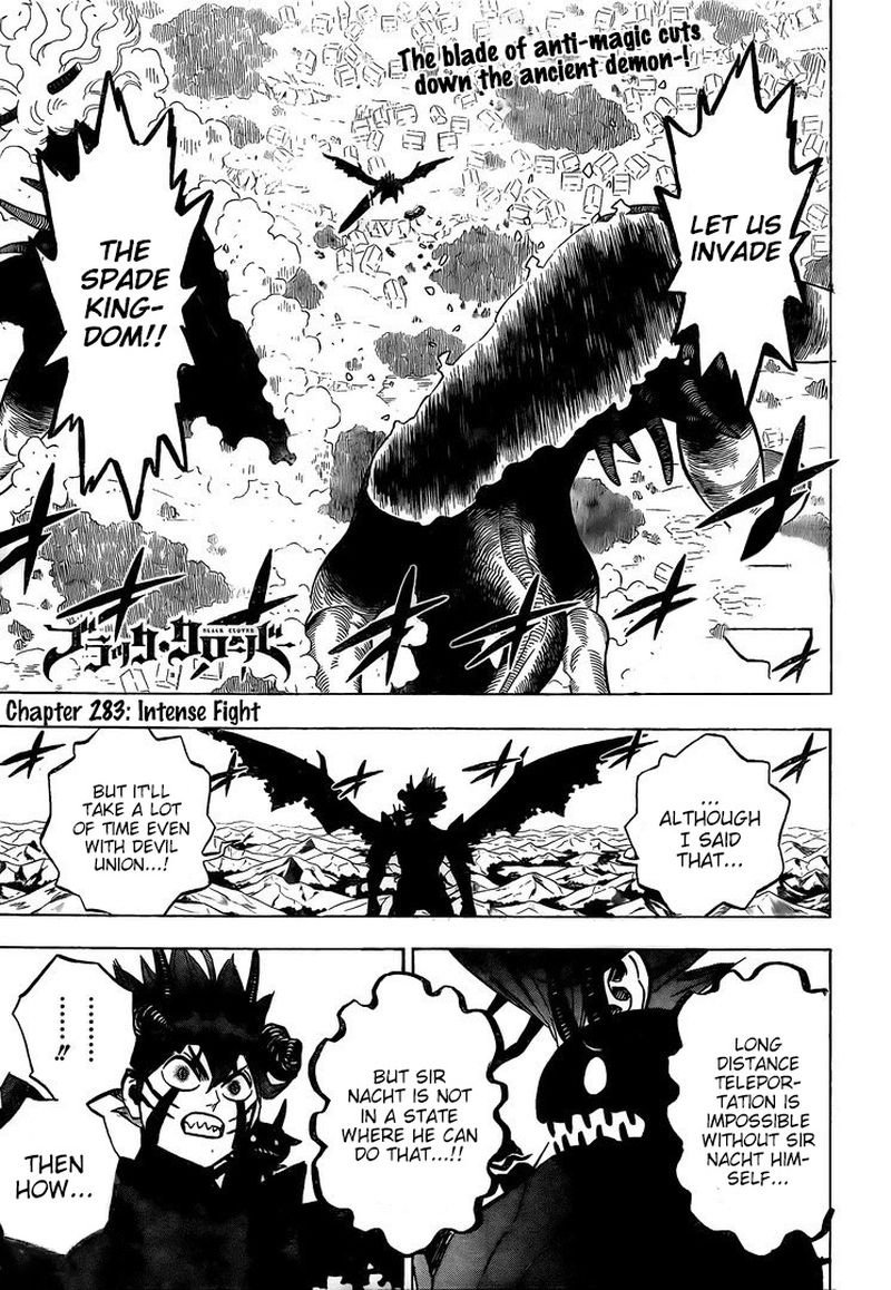 Black Clover Chapter 283 page 1 - Chapter 283: A Huge Melee
