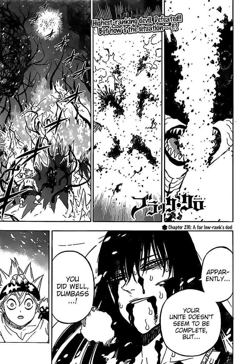 Black Clover Chapter 291 page 1 - Chapter 291: A Duel with a Distant Inferior