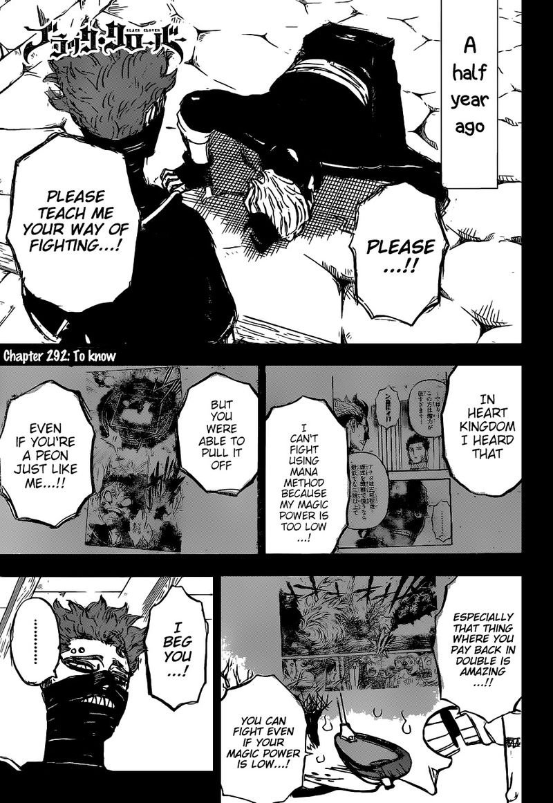 Black Clover Chapter 292 page 1 - Chapter 292: Knowing