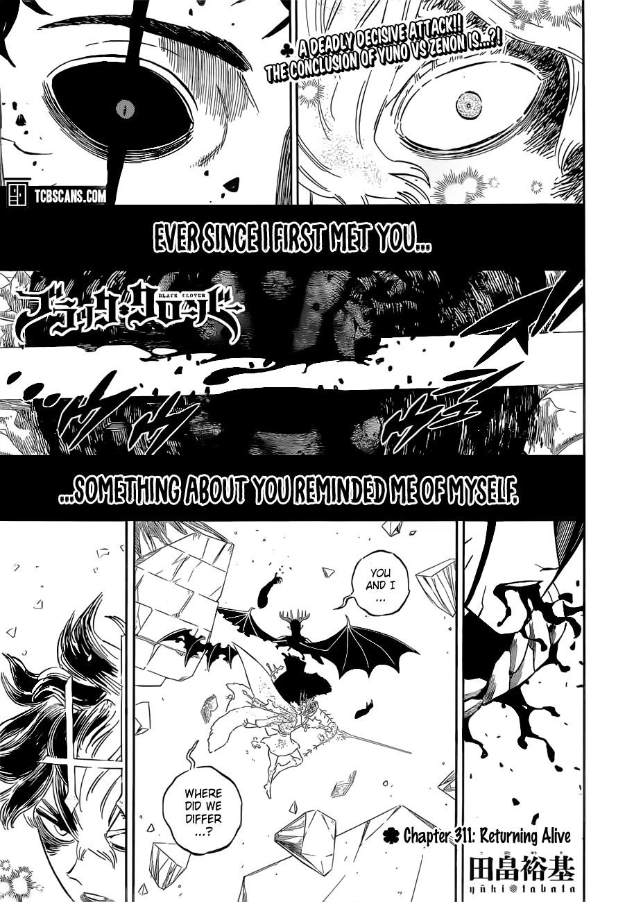 Black Clover Chapter 311 page 1 - Chapter 311: Make It Home Alive