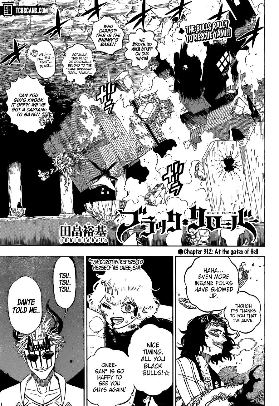 Black Clover Chapter 312 page 1 - Chapter 312: Before the Door of Hell