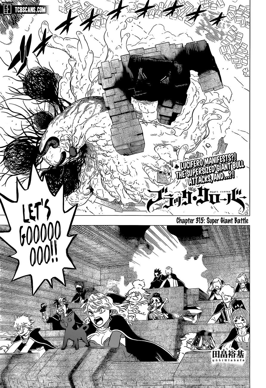 Black Clover Chapter 315 page 1 - Chapter 315: Ultra Giant Showdown
