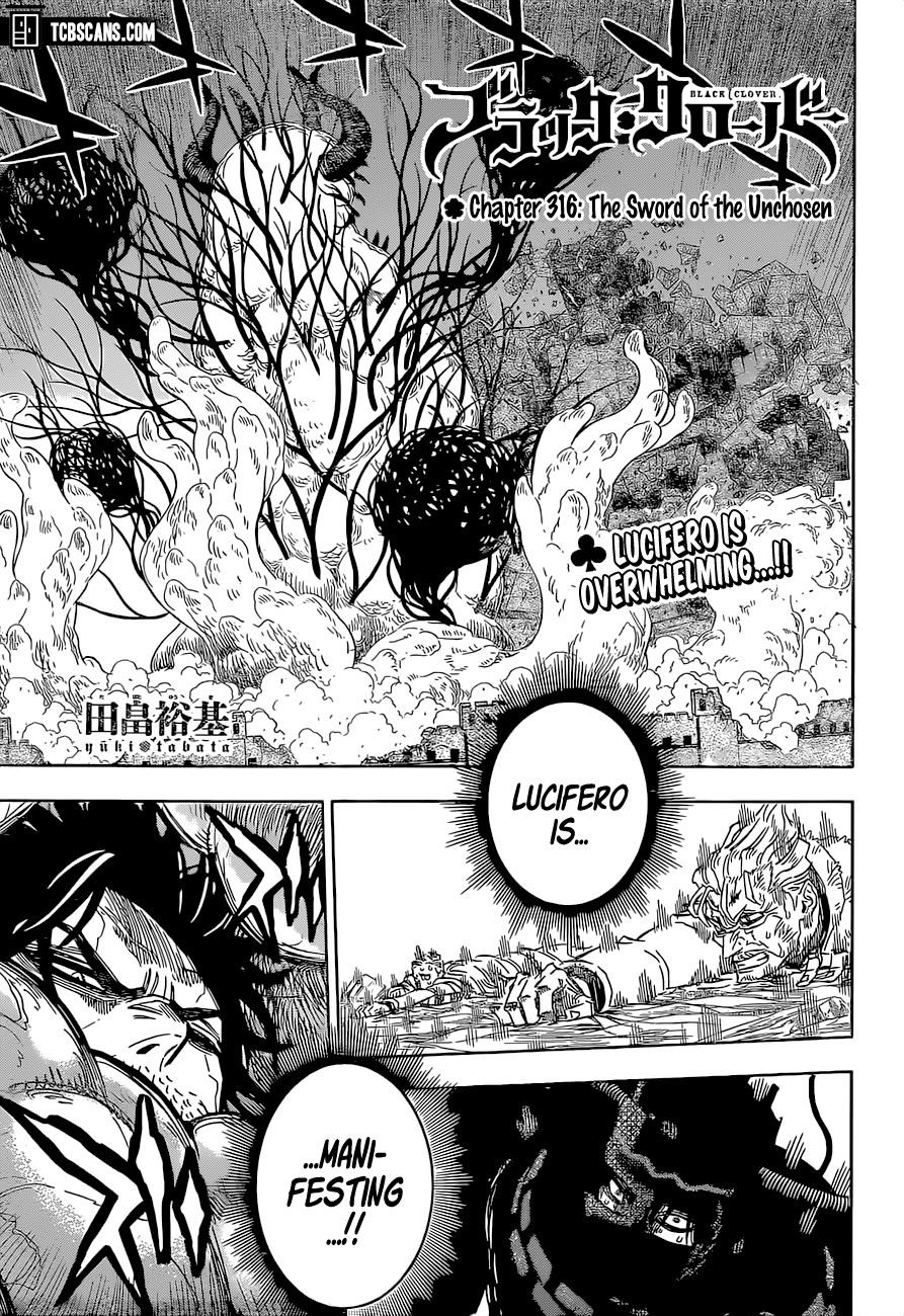 Black Clover Chapter 316 page 1 - Chapter 316: Slash of the Unchosen