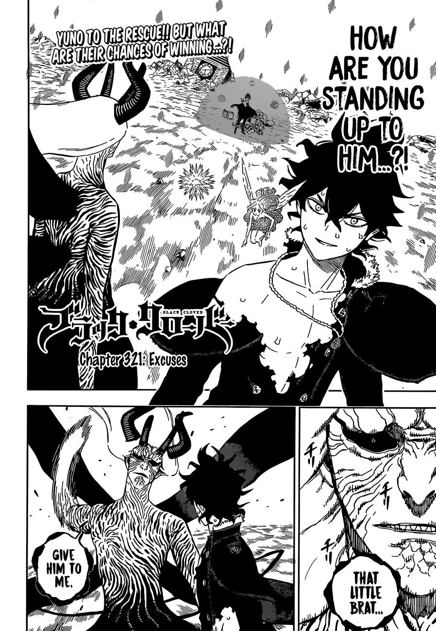 Black Clover Chapter 321 page 2 - Chapter 321: Excuses