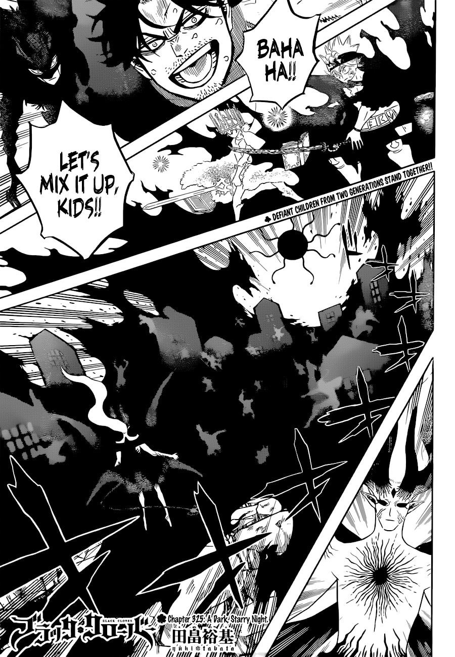 Black Clover Chapter 325 page 1 - Chapter 325: Dark, Starry Night