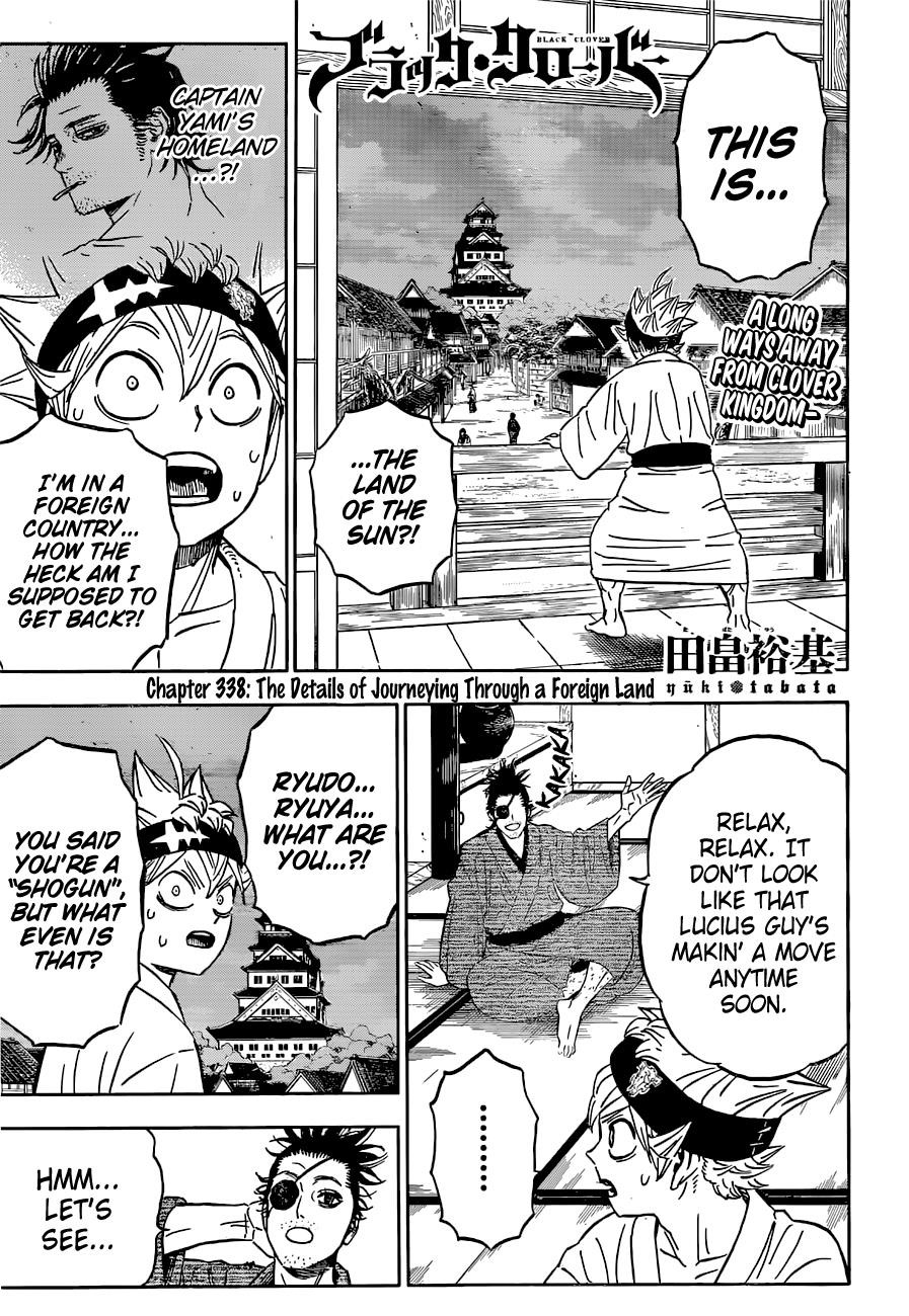 Black Clover Chapter 338 page 1 - Chapter 338: Trouble on a Foreign Road