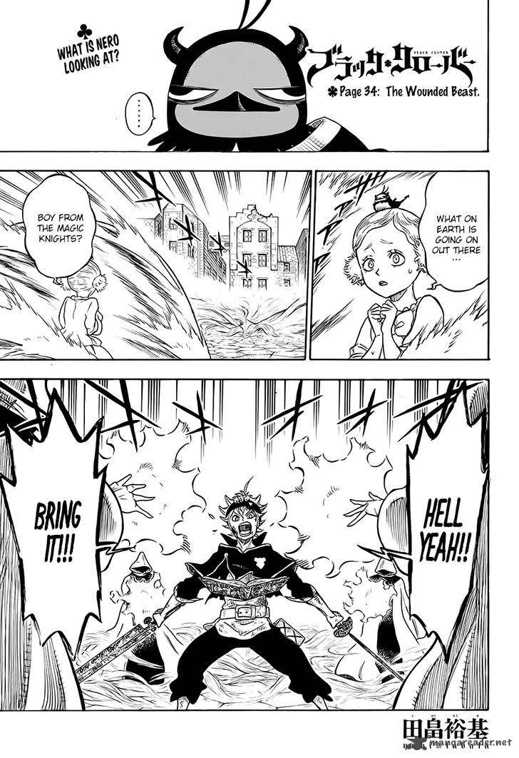 Black Clover Chapter 34 page 1 - Chapter 34: Wounded Beasts