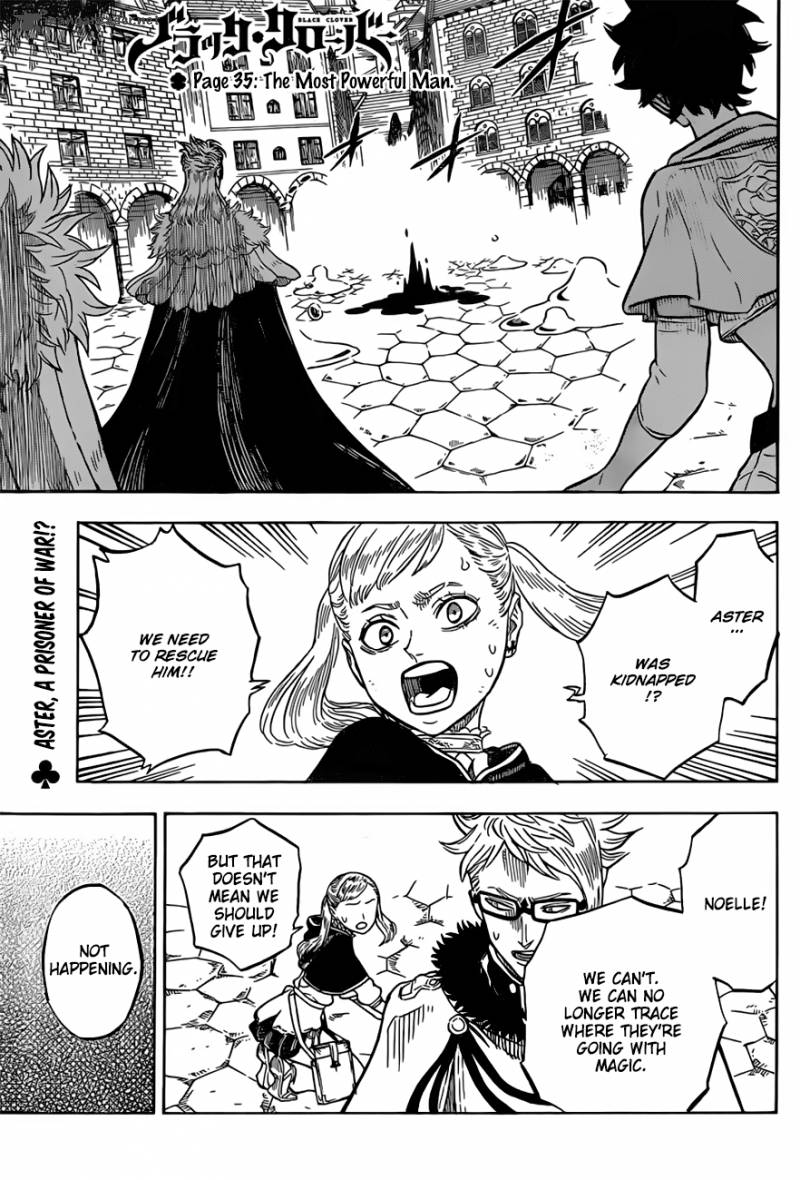 Black Clover Chapter 35 page 1 - Chapter 35: The Strongest Man