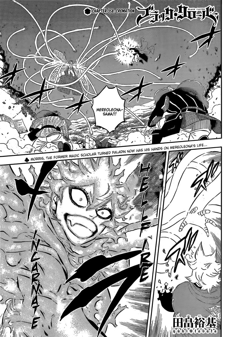 Black Clover Chapter 358 page 1 - Chapter 358: Flame Burial