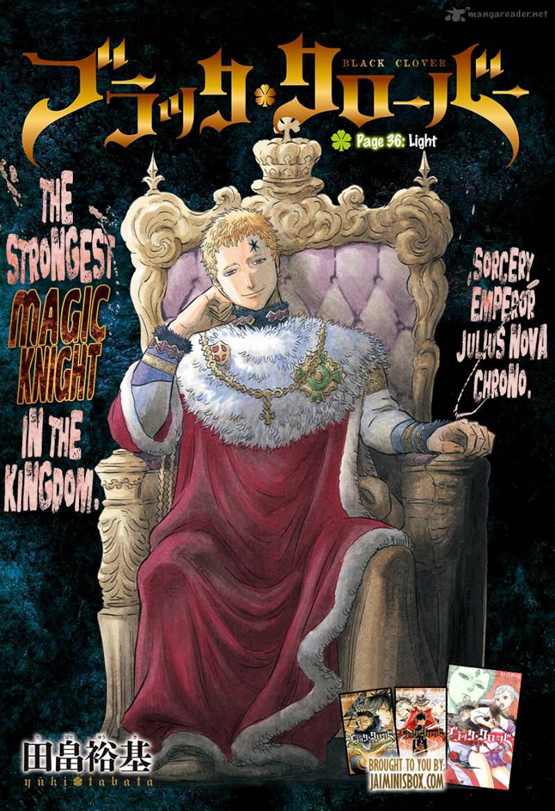 Black Clover Chapter 36 page 1 - Chapter 36: Light
