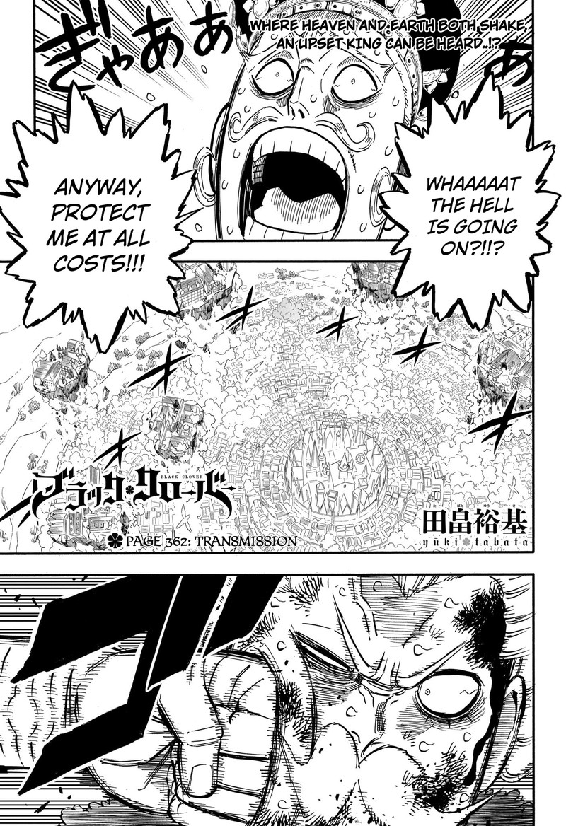 Black Clover Chapter 362 page 1 - Chapter 362: Transmission