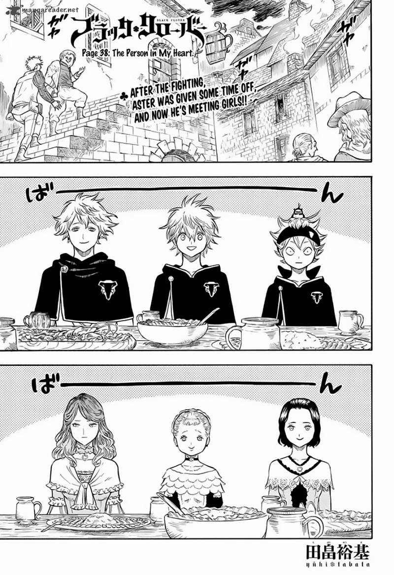 Black Clover Chapter 38 page 1 - Chapter 38: The One Set in My Heart