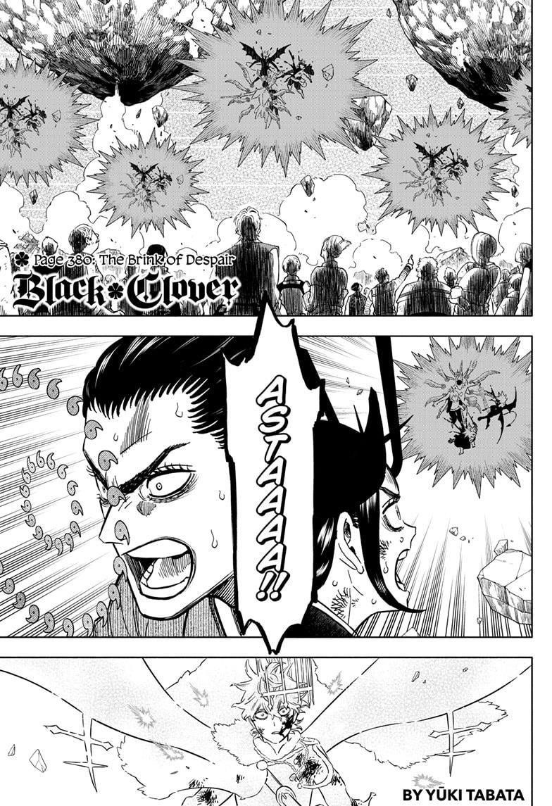 Black Clover Chapter 380 page 1 - Chapter 380: The Brink of Despair