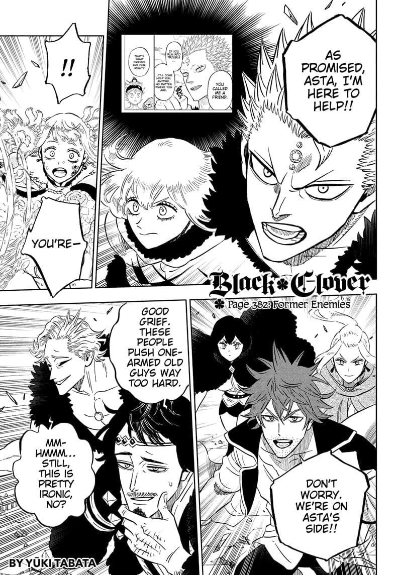 Black Clover Chapter 382 page 1 - Chapter 382: Former Enemies