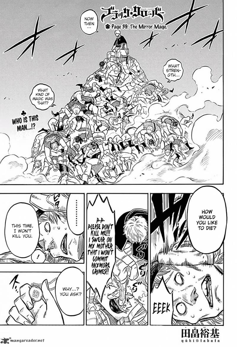 Black Clover Chapter 39 page 1 - Chapter 39: The Mirror Mage