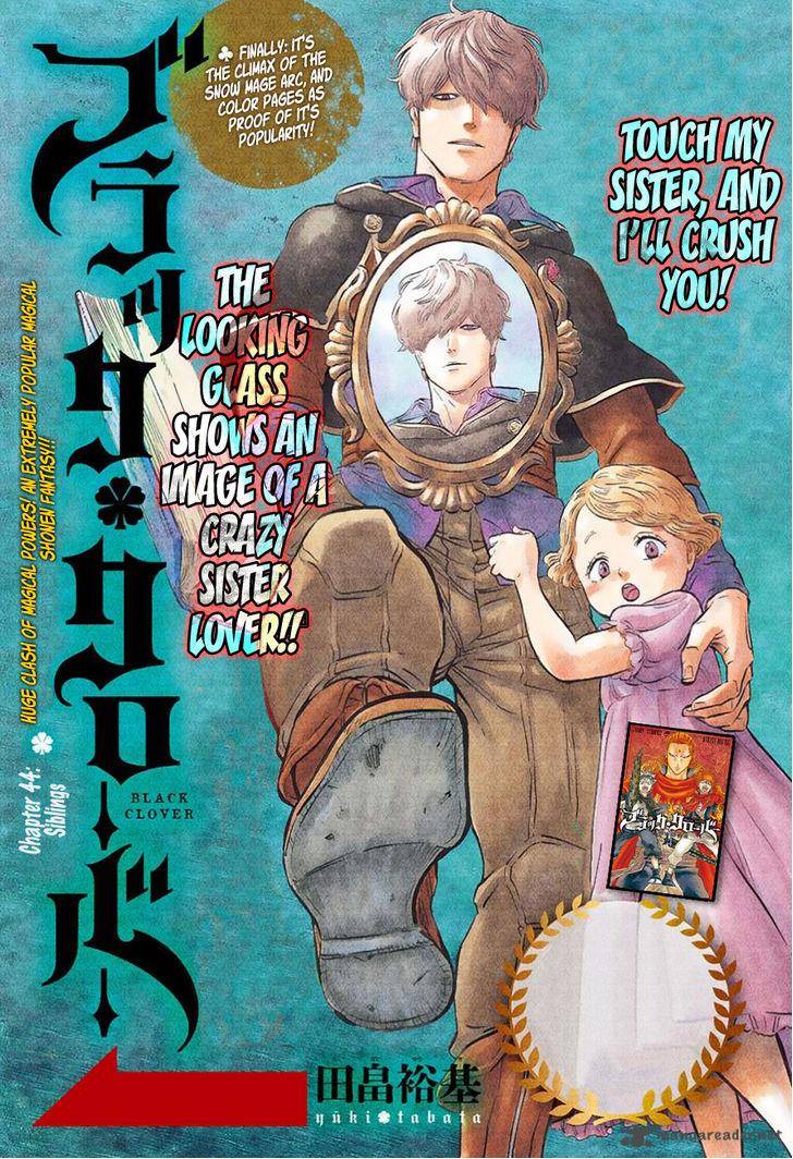 Black Clover Chapter 44 page 1 - Chapter 44: Siblings