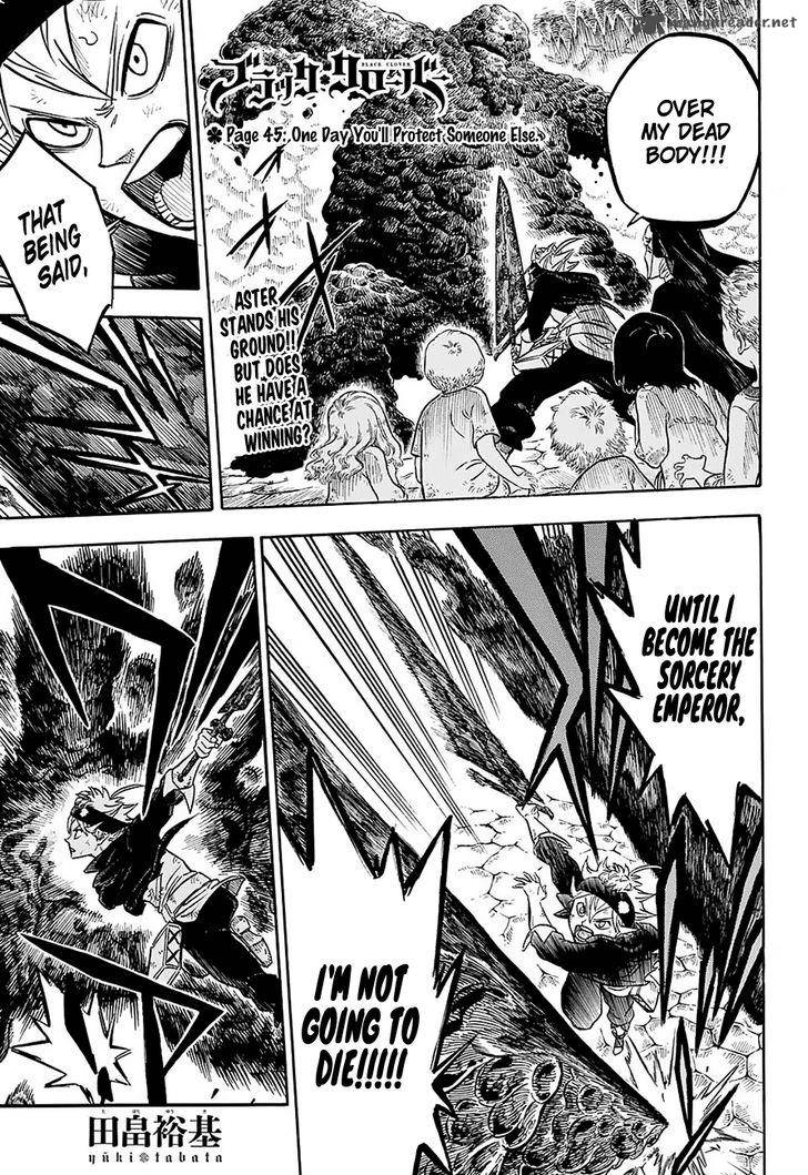 Black Clover Chapter 45 page 1 - Chapter 45: To Help Somebody Someday