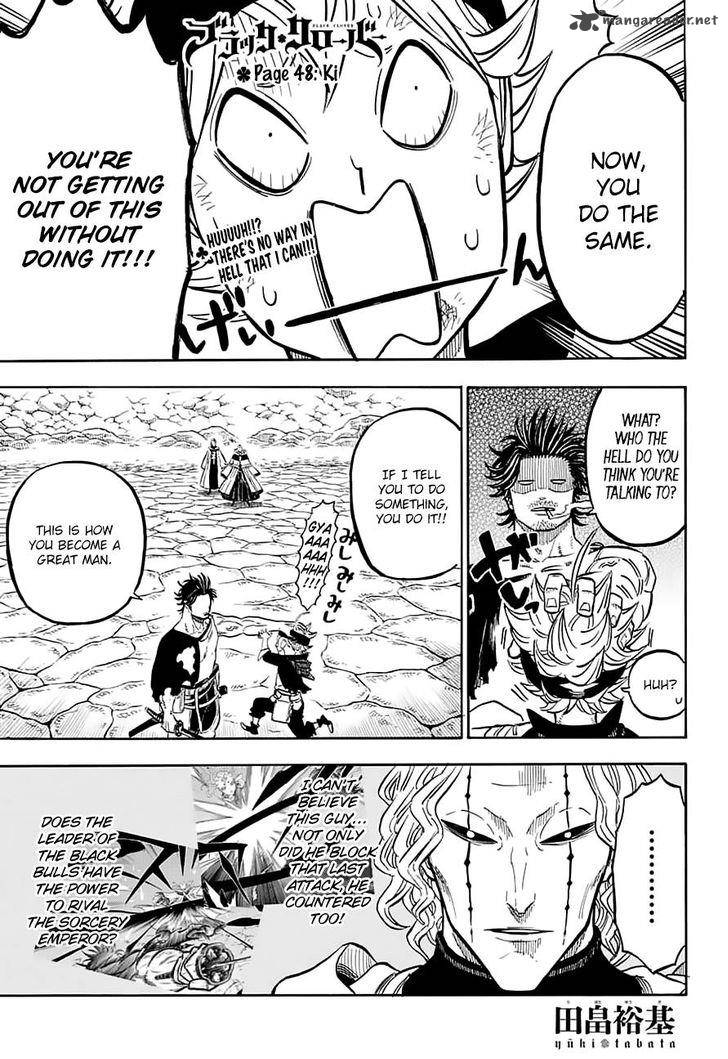 Black Clover Chapter 48 page 1 - Chapter 48: Ki