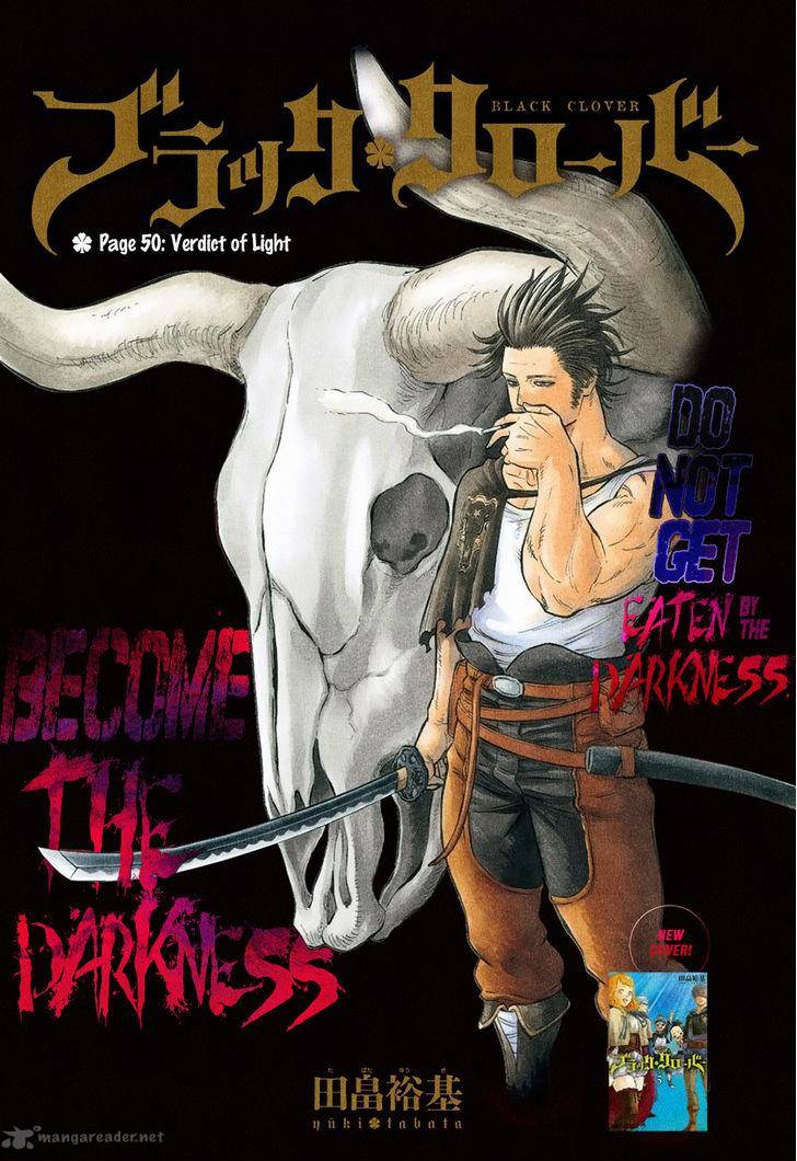 Black Clover Chapter 50 page 1 - Chapter 50: The Light of Judgment